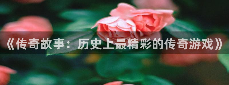 高德娱乐登陆测速：《传奇故事：历史上最精彩的传奇游戏》